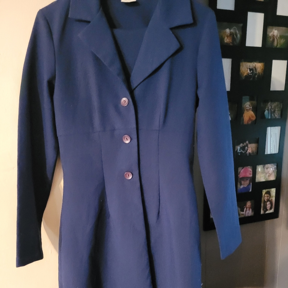 3-Pc Pant Suit Set, Pants, Skirt, & Jacket, La Belle, Navy Blue, Size 5/6